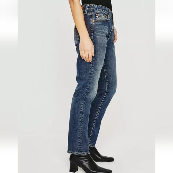 Adriano Goldschied Ex Boyfriend slouchy slim mid wash jeans Size 28 - Picture 2 of 14